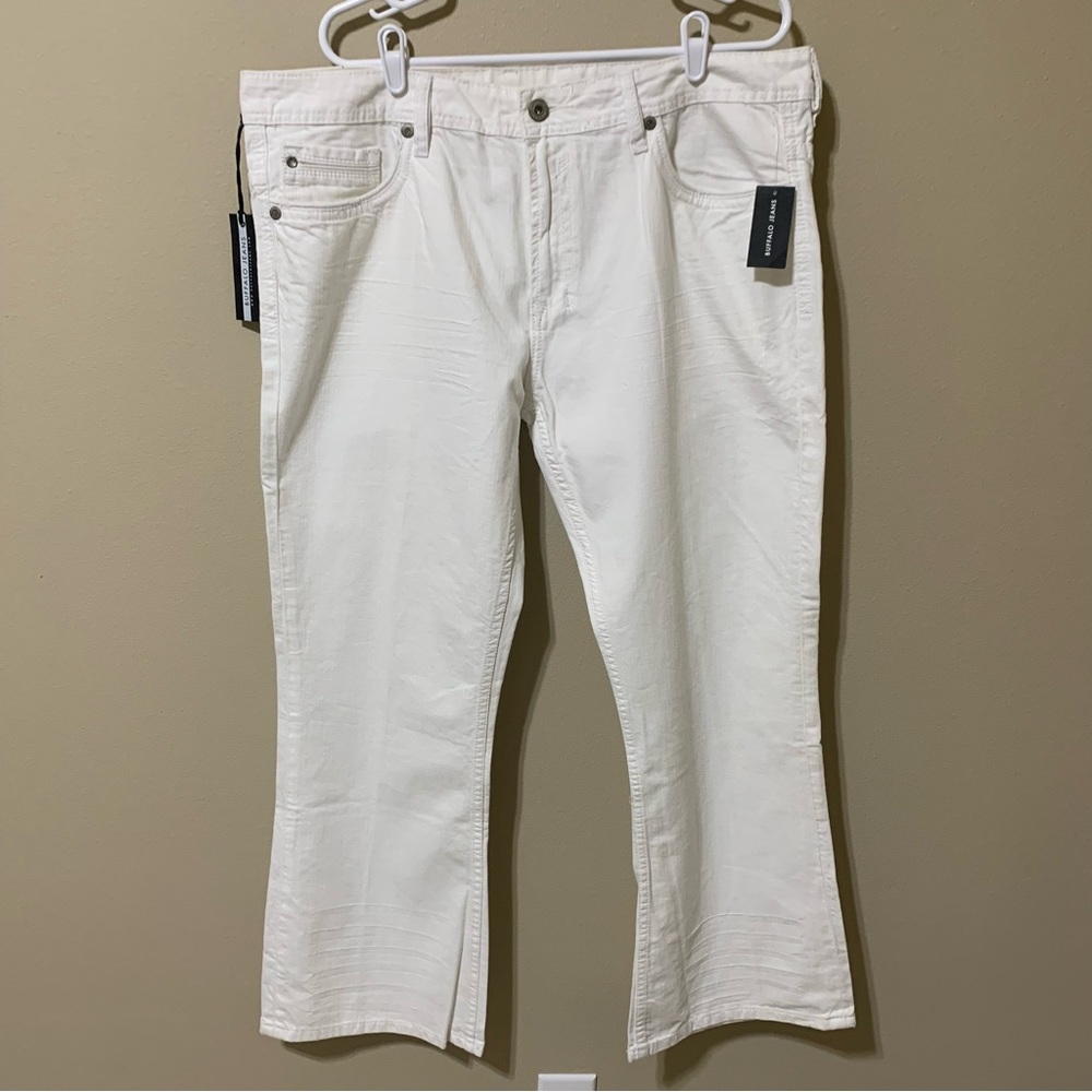 Buffalo Jeans White 38X30 Slim Boot NWT Retro - Picture 2 of 9